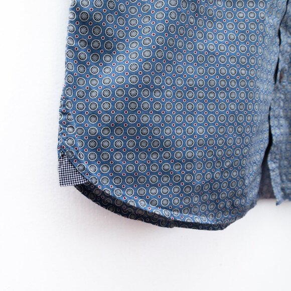 Ted Baker Button Down Short Sleeve T Shirt Printed - Picture 5 of 8